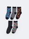 Patterned Boy Socket Socks 5-Pack